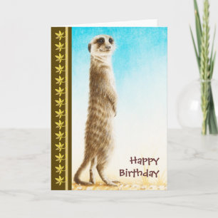 Meerkat Birthday Kaart