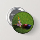 Meerkat Birthday, knop Ronde Button 5,7 Cm (Voorkant /achterkant)