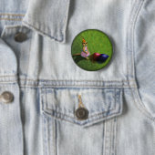 Meerkat Birthday, knop Ronde Button 5,7 Cm (In situ)