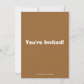 Meerkat Birthday Party Invitation Kaart (Achterkant)