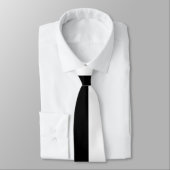 Meerkat Black en White Cookie Half en Half Stropdas (Gebonden)