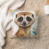 Meerkat  bloemenprint kussen (Deken)