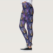 Meerkat Blue Nebula Moon Night Leggings (Links)