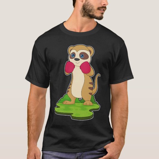 Meerkat Boxer Boxing-handschoenen T-shirt (Voorkant)