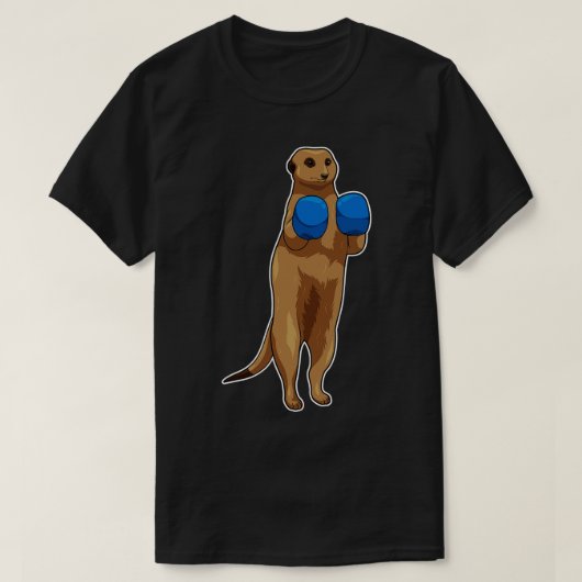 Meerkat Boxer Boxing-handschoenen T-shirt (Design voorkant)