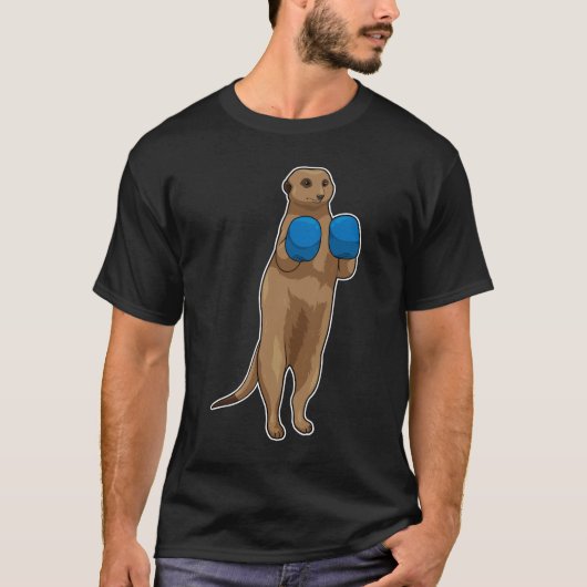 Meerkat Boxer Boxing-handschoenen T-shirt (Voorkant)