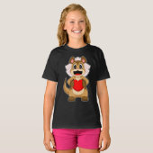 Meerkat Bruid Hart Wedding T-shirt (Voorkant volledig)