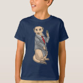 Meerkat Bruidegom Trouwring Trouwen T-shirt (Voorkant)