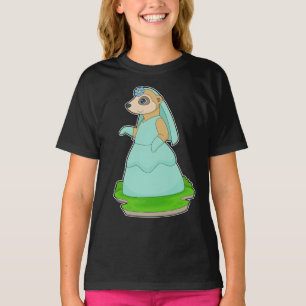 Meerkat Bruids Sluier Trouwen T-shirt