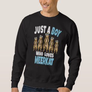 Meerkat Burrows Mammal gewoon een jongen die van M Trui