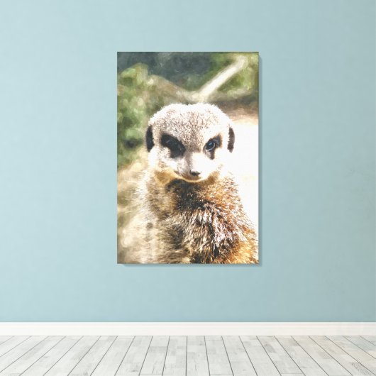 MEERKAT CANVAS AFDRUK (Insitu (Houten vloer))