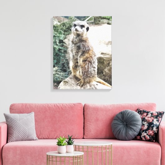 MEERKAT CANVAS AFDRUK (Insitu (Woonkamer))