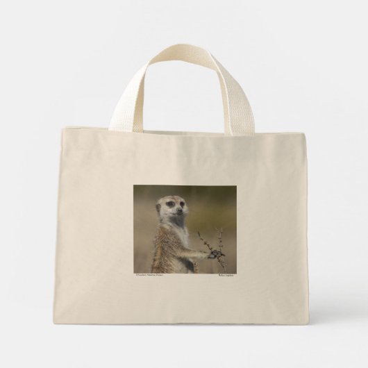 Meerkat Canvas tas (Achterkant)