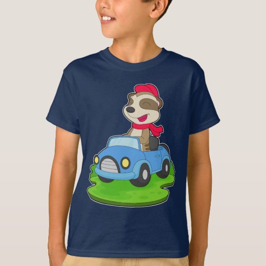 Meerkat Car T-shirt (Voorkant)
