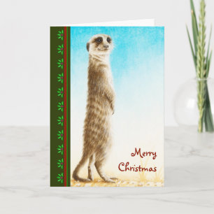 Meerkat Christmas Kaart