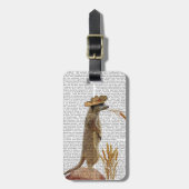 Meerkat Cowboy Bagagelabel (Voorkant verticaal)