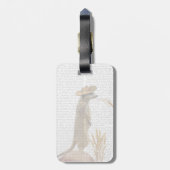 Meerkat Cowboy Bagagelabel (Achterkant verticaal)