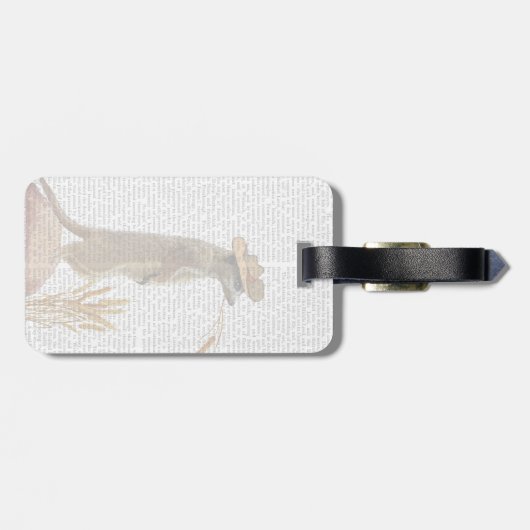 Meerkat Cowboy Bagagelabel (Achterkant horizontaal)