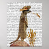 Meerkat Cowboy Poster (Voorkant)