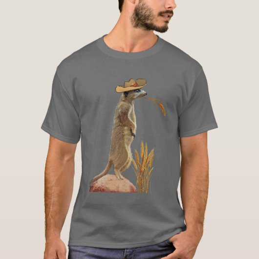 Meerkat Cowboy T-shirt (Voorkant)
