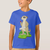 Meerkat Cricket bat T-shirt (Voorkant)