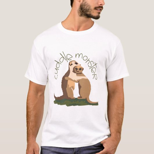Meerkat Cuddle T-shirt (Voorkant)