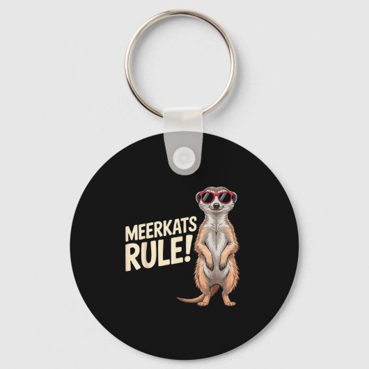 Meerkat Design For Men Women Kids Zoo Keeper Safar Sleutelhanger (Voorkant)