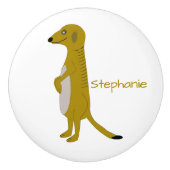 Meerkat Design Persoonlijk Keramische Knop (Voorkant)