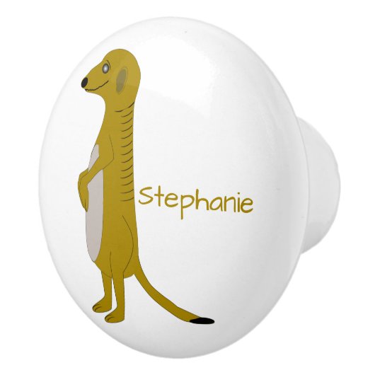 Meerkat Design Persoonlijk Keramische Knop (Rechts)