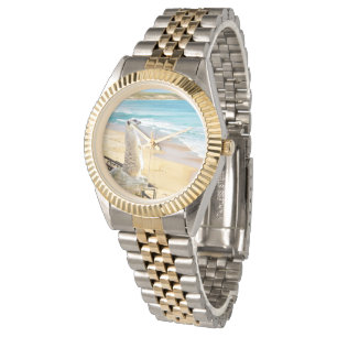 Meerkat die het zeegebied bevalt, horloge