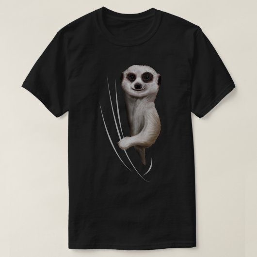 Meerkat dier komt van binnen t-shirt (Design voorkant)