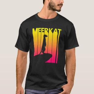 Meerkat Dierlijke Retro Kostuum T-shirt
