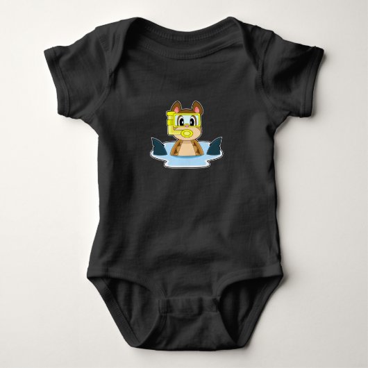 Meerkat Diver Shark Fin Romper (Voorkant)