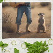 Meerkat Duet: Samen tokkelen in harmonie, Theedoek (Gevouwen)