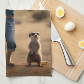 Meerkat Duet: Samen tokkelen in harmonie, Theedoek (Quarter Fold)