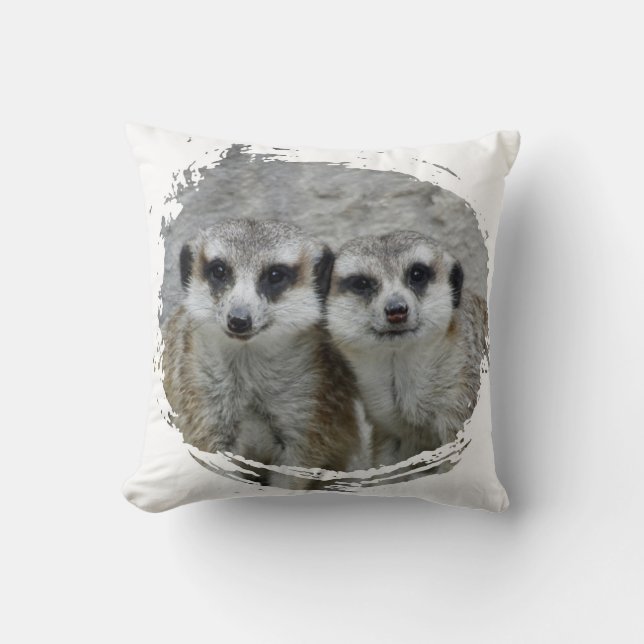 Meerkat duo 003 kussen (Voorkant)