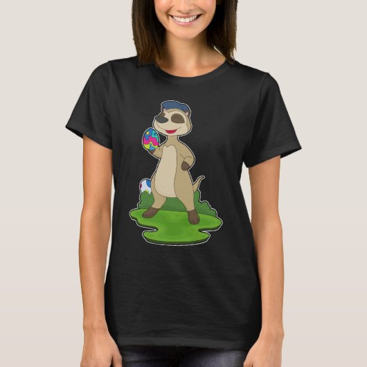 Meerkat Easter Easter eggs T-shirt (Voorkant)