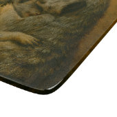 Meerkat Embrace – Heartfelt Wildlife Art Print Snijplank (Hoek)