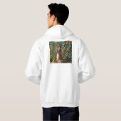 Meerkat en blauwe vlinders, hoodie (Achterkant volledig)