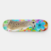 Meerkat en bloesems, persoonlijk skateboard (Horizontaal)