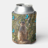 Meerkat en Butterflies Blikjeskoeler (Blikje Voorkant)