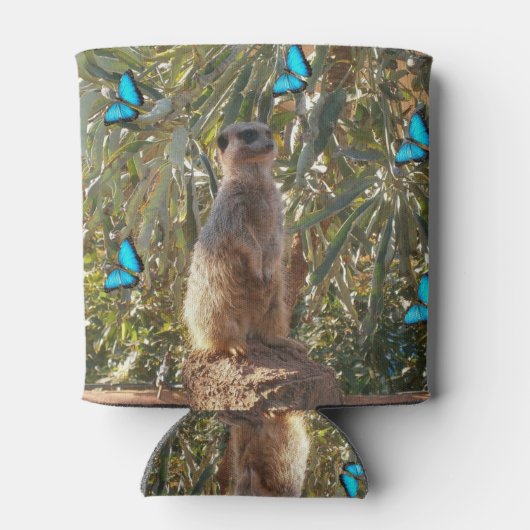 Meerkat en Butterflies Blikjeskoeler (Achterkant)