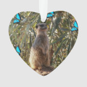 Meerkat en Butterflies Ornament (voorkant)