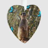 Meerkat en Butterflies Ornament (voorkant)
