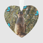 Meerkat en Butterflies Ornament (achterkant)
