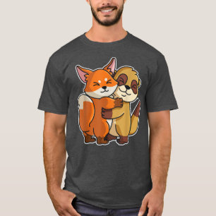 Meerkat en Fo Cute Animals voor vrouwen T-shirt