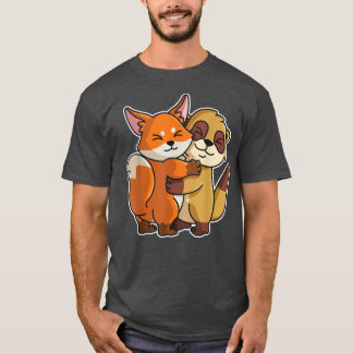 Meerkat en Fo Cute Animals voor vrouwen T-shirt