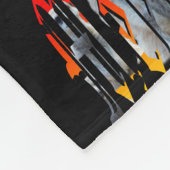 Meerkat en Logo, kleine zwarte fleece deken (Hoek)