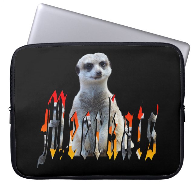 Meerkat en Meerkat Logo, Laptop Sleeve (Voorkant)