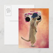 Meerkat en zoomdoos briefkaart (Voorkant / Achterkant)